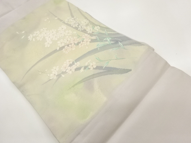 花葉模様織出し名古屋帯